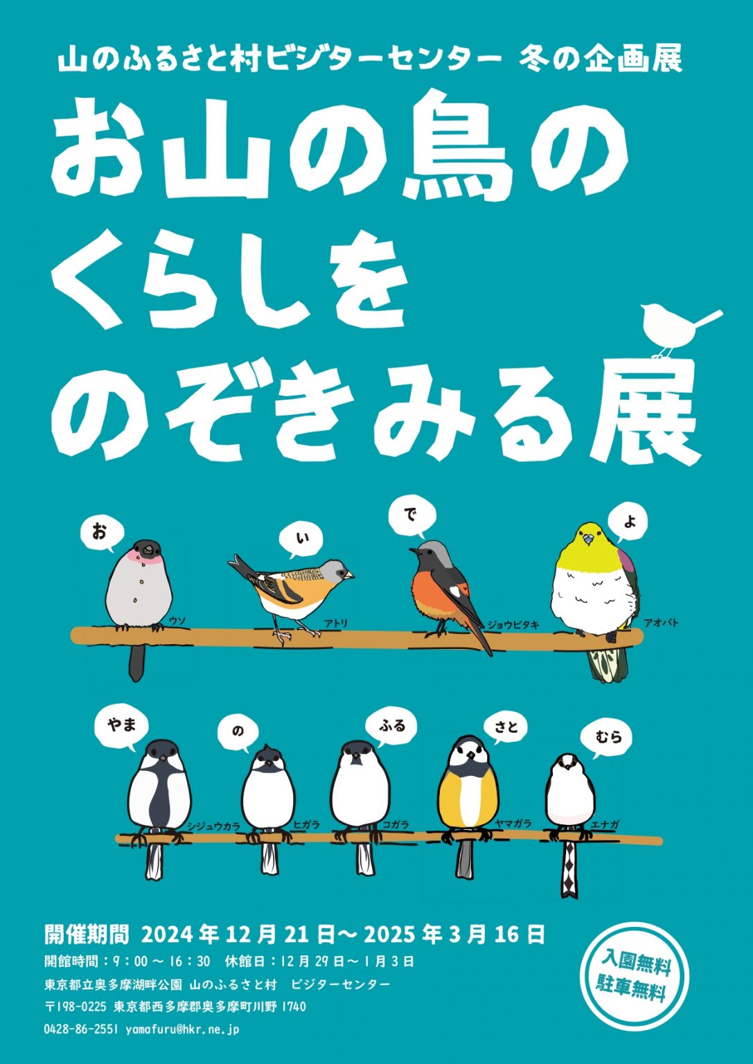 お山の鳥のくらしをのぞきみる展 - イベント - Feel Nature in Tokyo